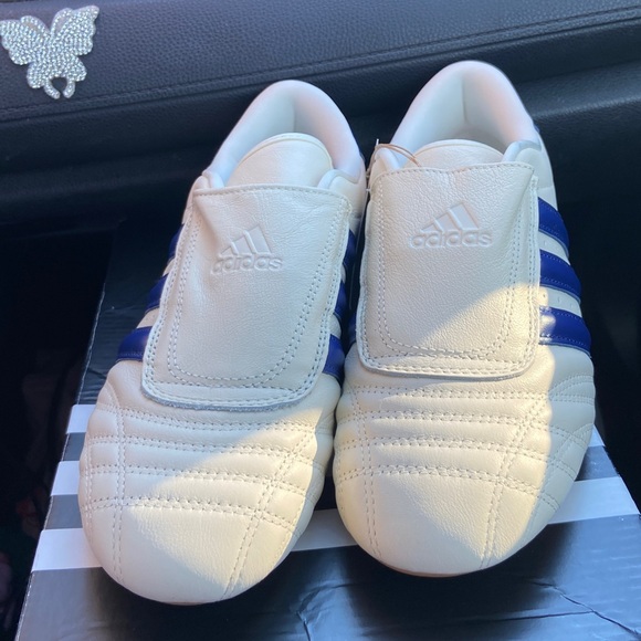 Adidas women's Cream and Navy Athletic Shoe taekwondo - Picture 10 of 12